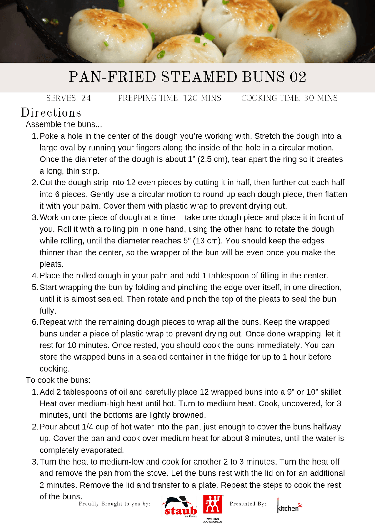 Pan Fried Steamed Bun