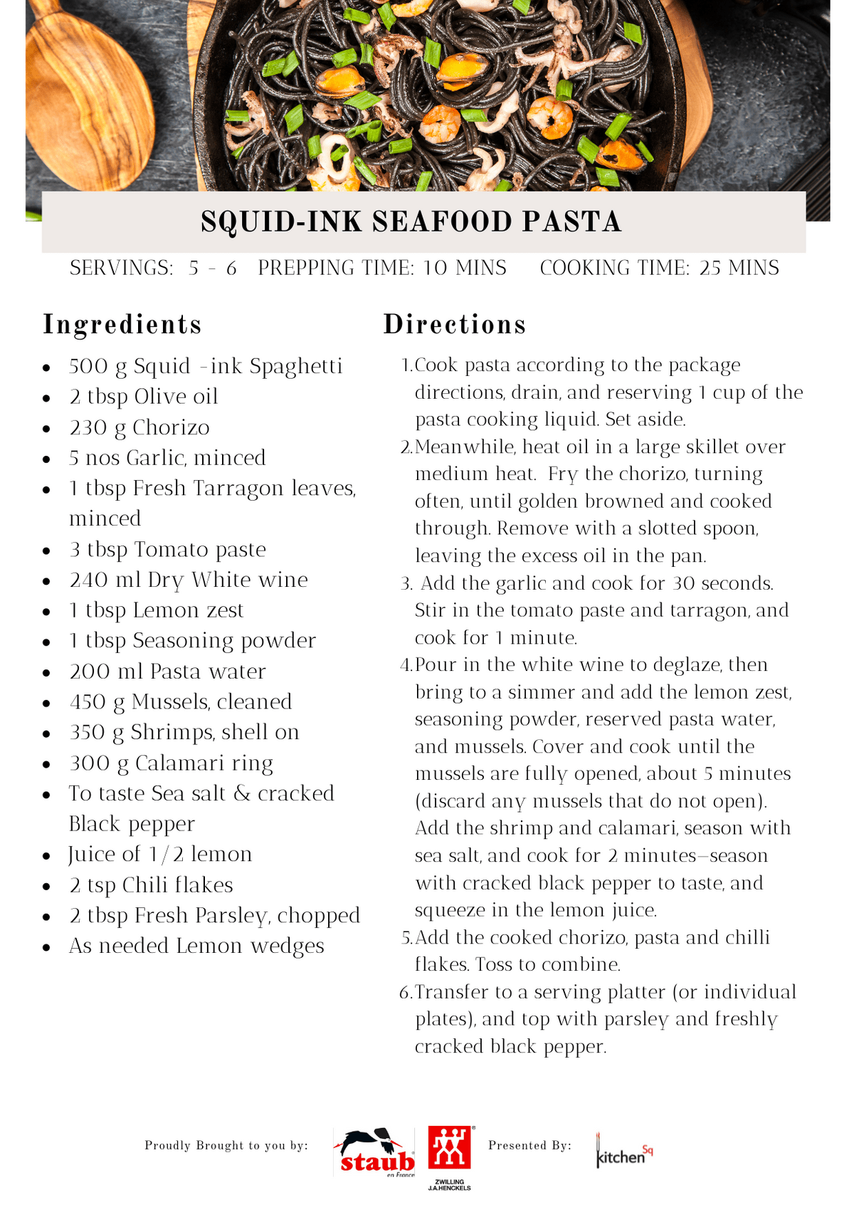 Squid Ink Pasta