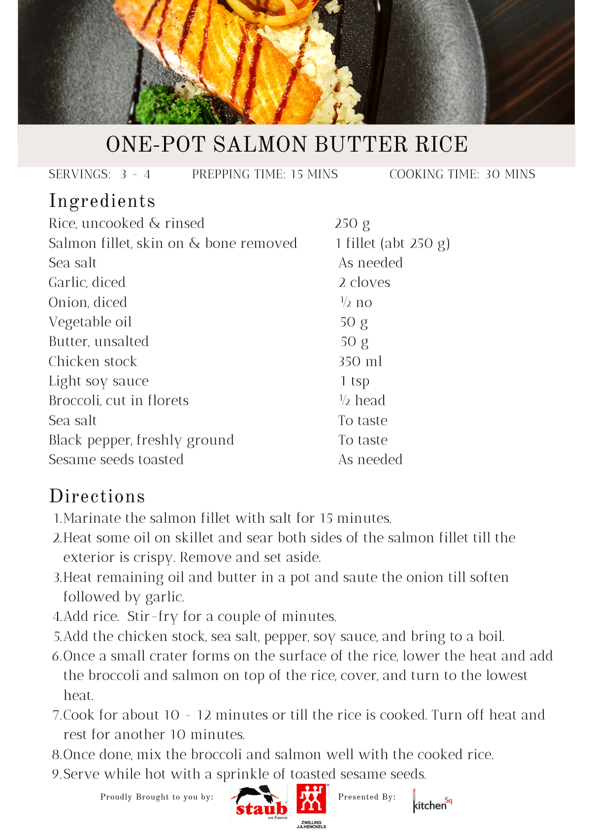 Salmon Butter Rice