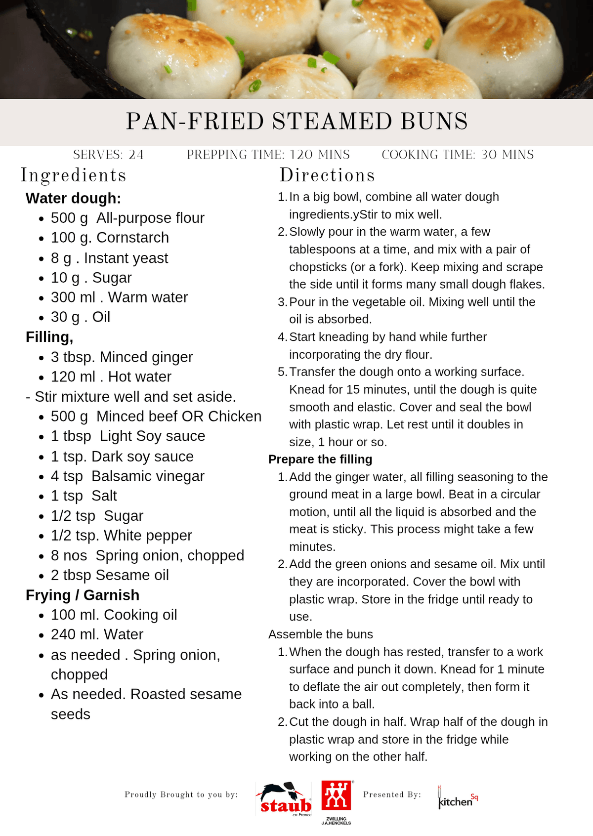 Pan Fried Steamed Bun