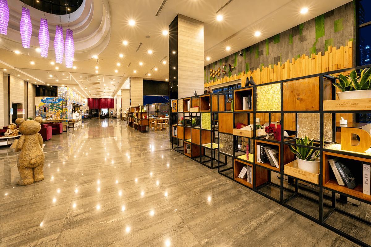 富立登國際大飯店1F Max Cafe自助咖啡雅座與共享座位