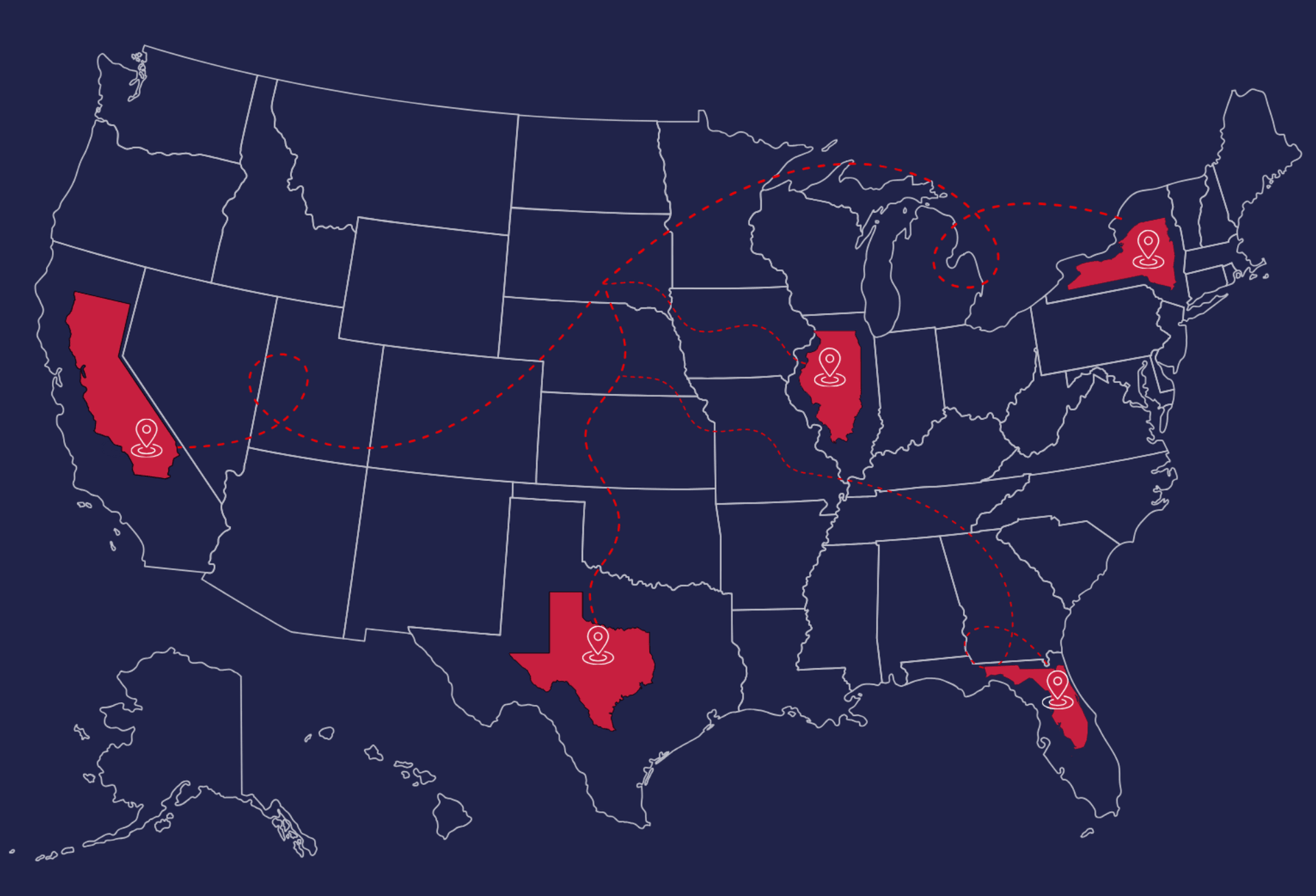Distribution map