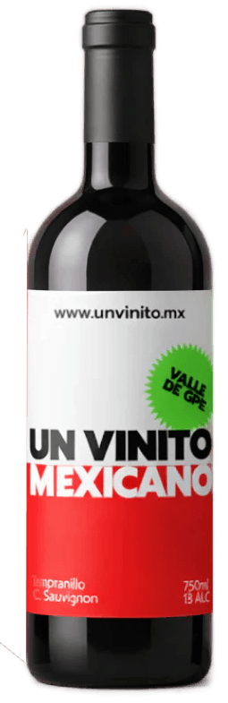 Un Vinito Mexicano - botella 2