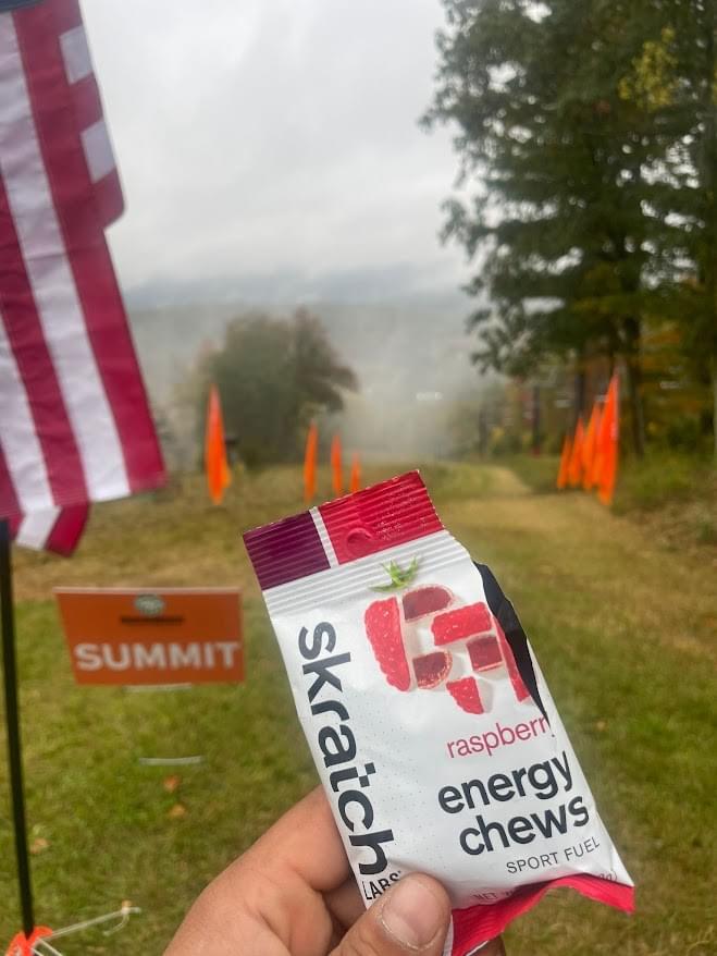 IronHike Mountain Athlete with Skratch Labs fuel on elevation endurance Event Mohawk Mountain CT