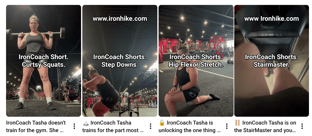 IronCoach Shorts video thumbnail IronHike Tasha Boyd