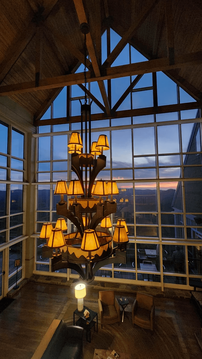 Amicalola Falls State Park Lodge lobby IronHike endurance event Dawsonville GA