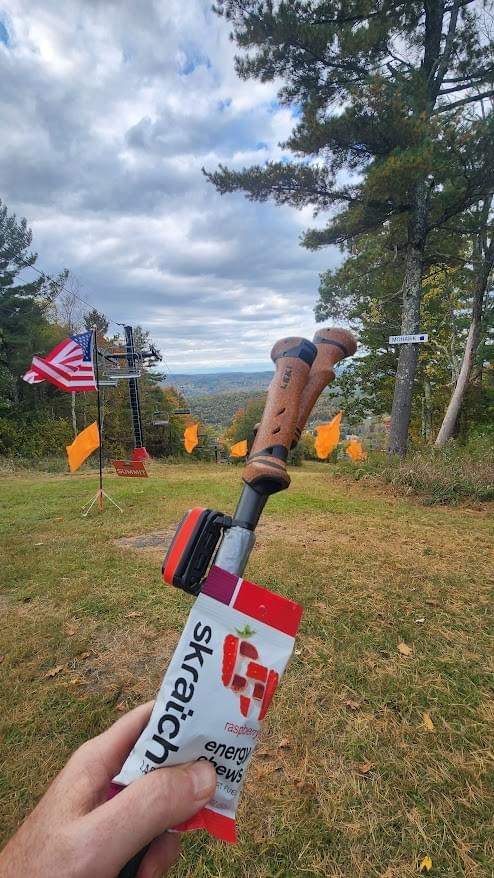IronHike Mountain Athlete using Skratch Labs hydration on elevation endurance Event Mohawk Mountain