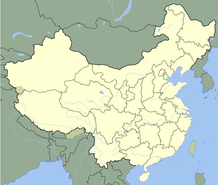 China regional map