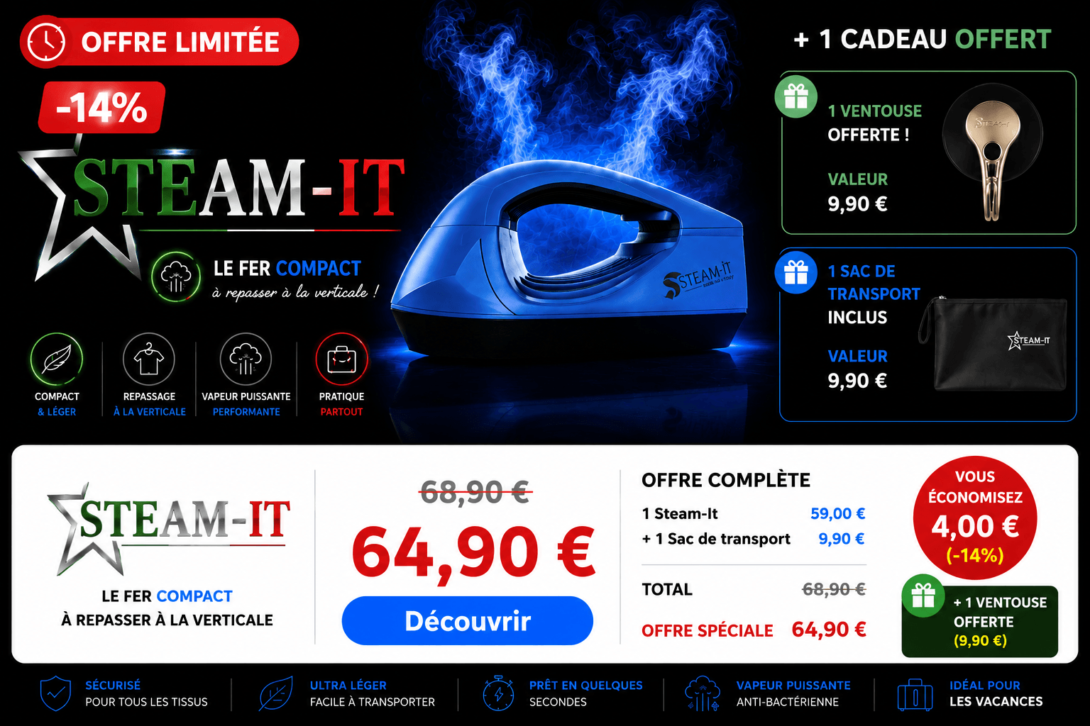 Offre du moment Steam-it