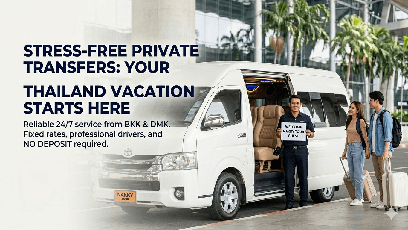 Direct Door-to-Door Private Car Transfer Between Bangkok Airports and Pattaya Hotels by Nakky Tour