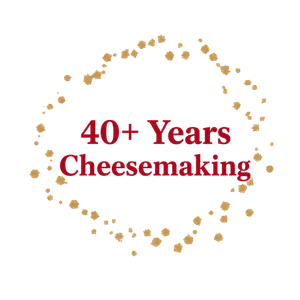 Quality mark highlighting more than 40 years of family cheesemaking experience.