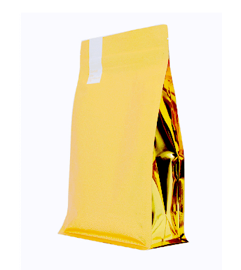 Flat bottom bag with zipper  Tea bag