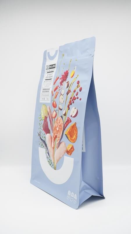 Flat bottom with zipper pouch  Pet food bag