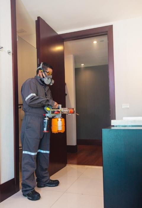 Total facility sanitization using electrostatic spray application Total facility sanitization using electrostatic spray application