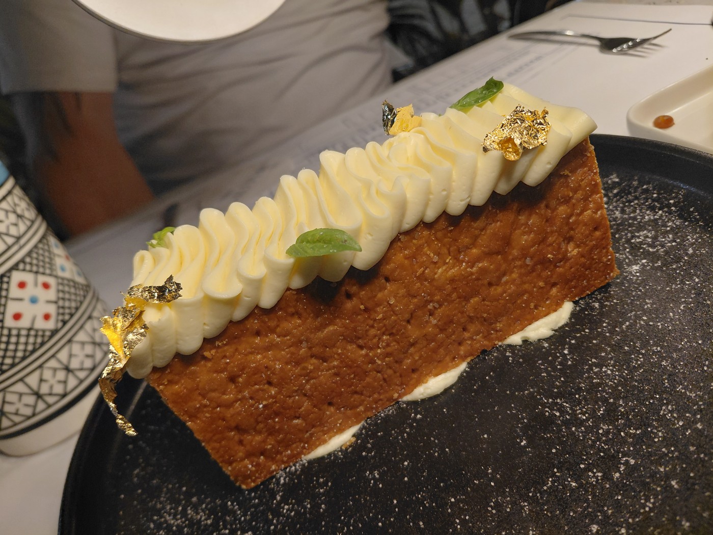 Le Citron lemon dessert at La Buvette Agadir