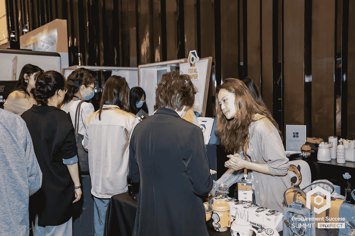 best conference giveaways displayed at a vibrant event