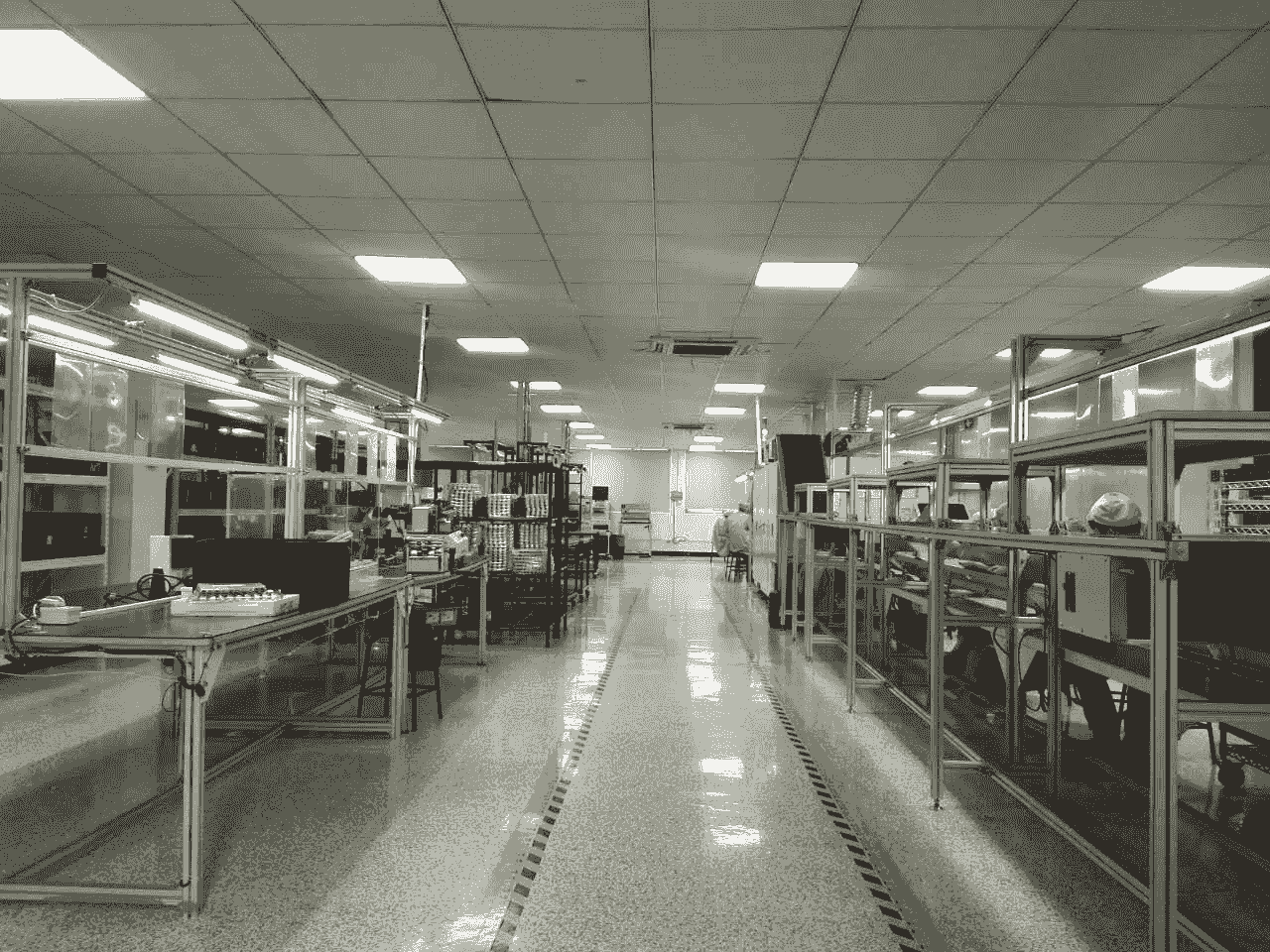 aoi inspection machine operating efficiently on factory floor