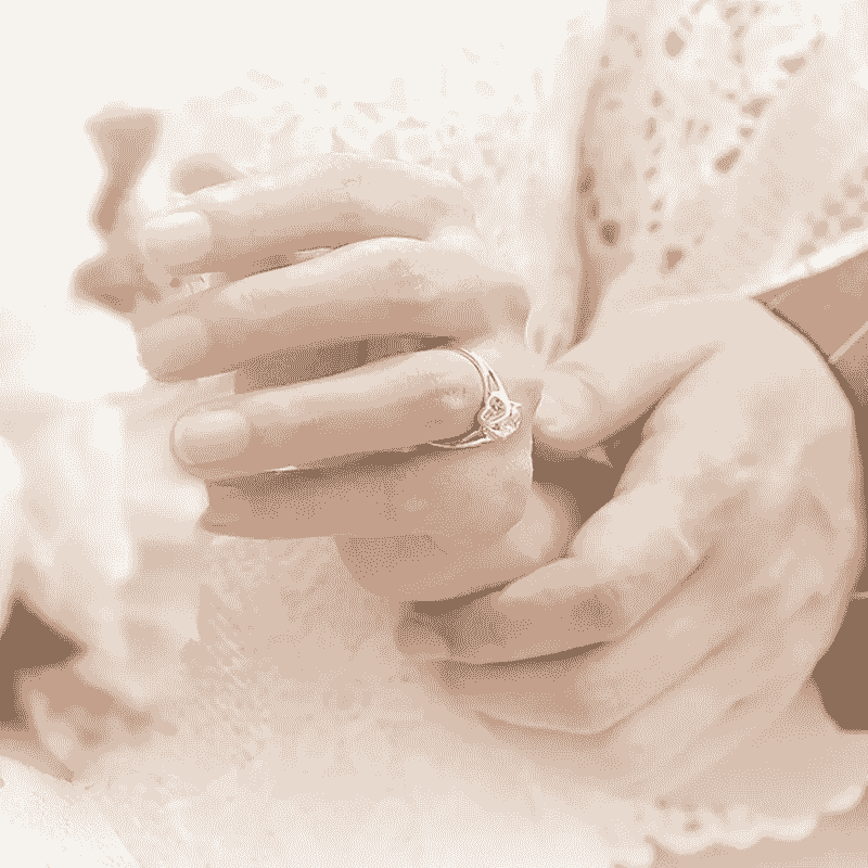 what is a promise ring supposed to look like: matching silver bands representing commitment