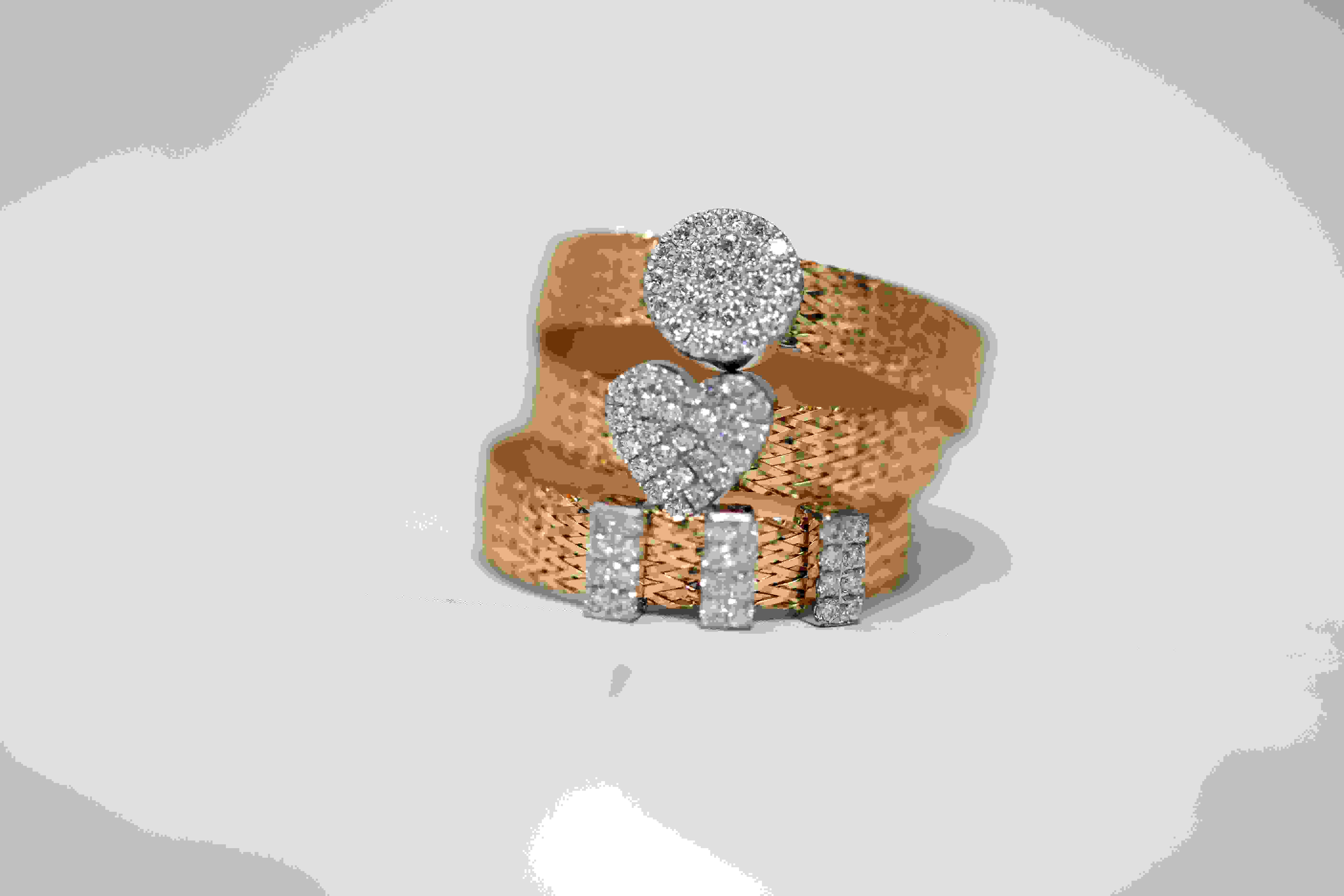 Gold and silver everyday rings comparison