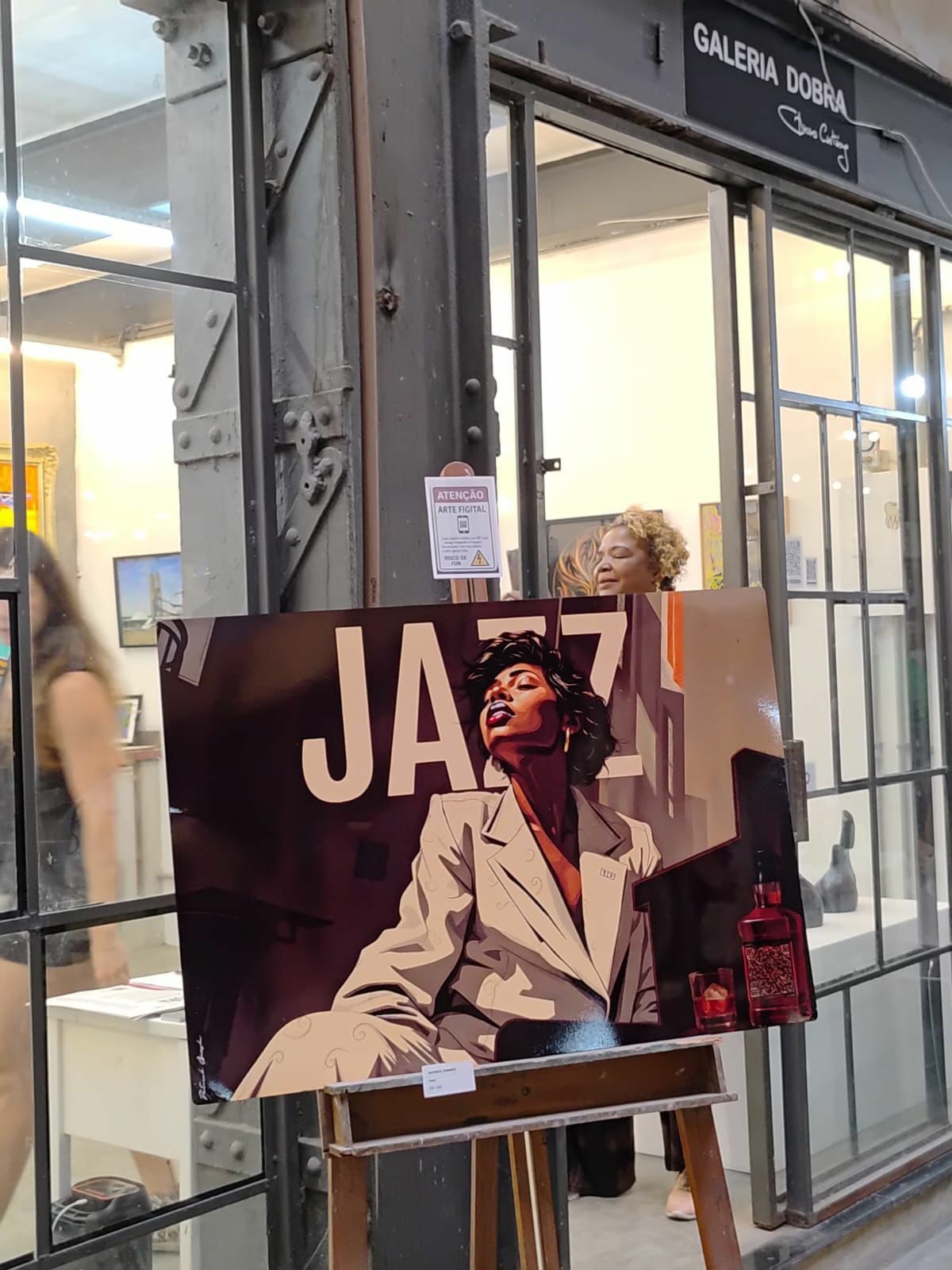 Midnight Jazz exhibition proof photo, real display context