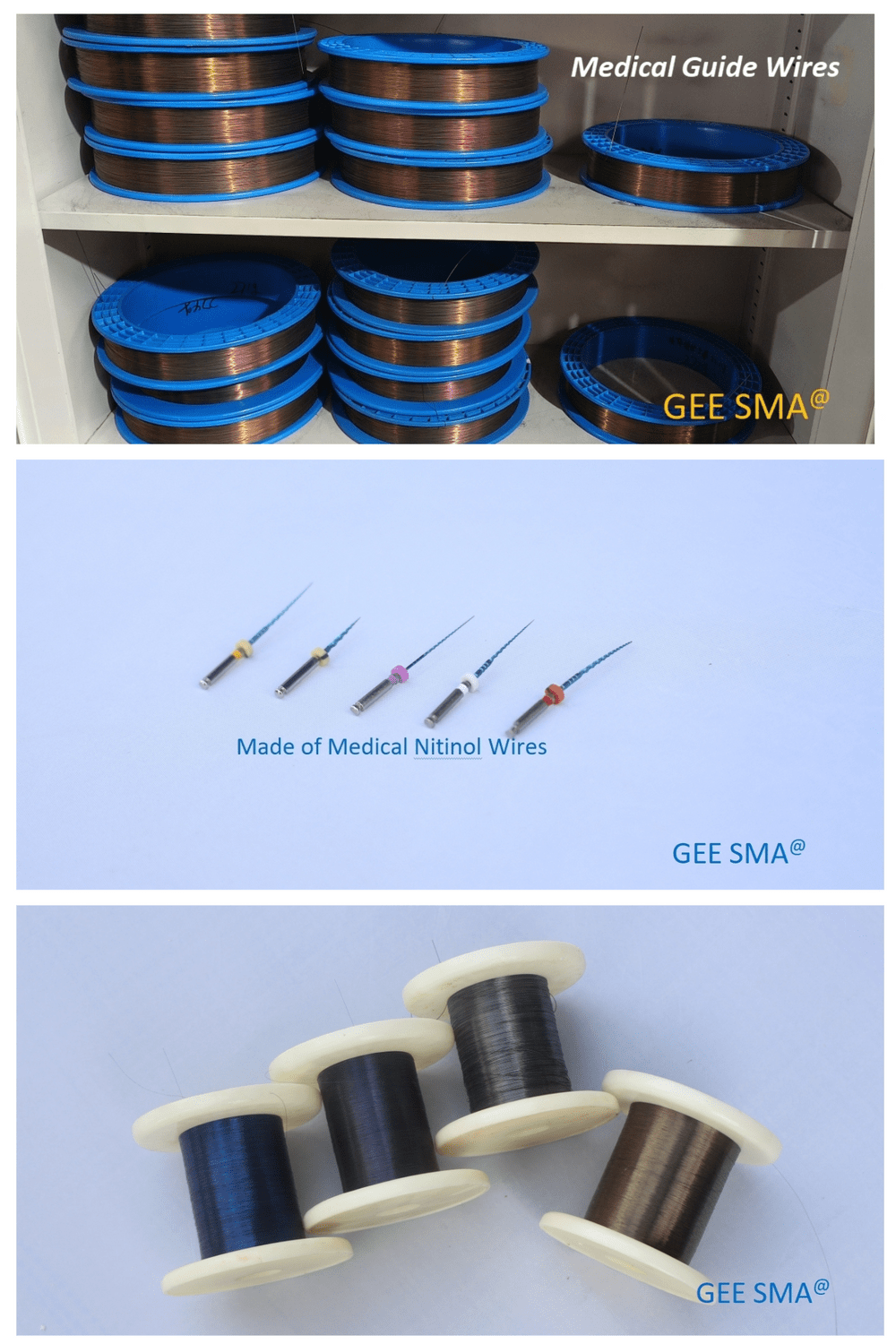 Assorted nitinol wire samples showcasing versatility in applications Assorted nitinol wire samples showcasing versatility in applications