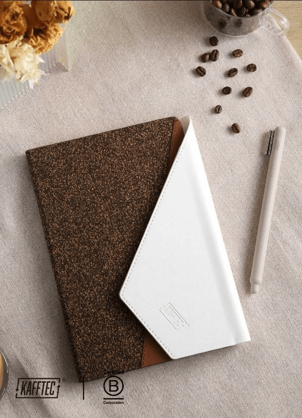 Stylish KAFFTEC coffee grounds notebook among corporate gifts for women Stylish KAFFTEC coffee grounds notebook among corporate gifts for women