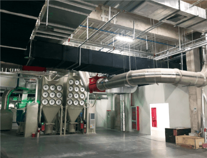 Steps taken to build clean dust control system