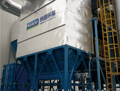 dust collector baghouse system operating efficiently in an industrial setting. dust collector baghouse system operating efficiently in an industrial setting.