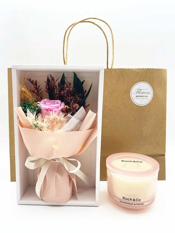 forever rose with necklace displayed beautifully in jewelry box
