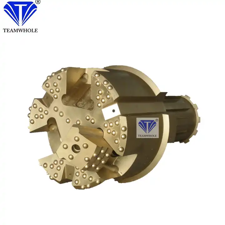 Close-up image of high-quality PDC bit with advanced cutter designs Close-up image of high-quality PDC bit with advanced cutter designs