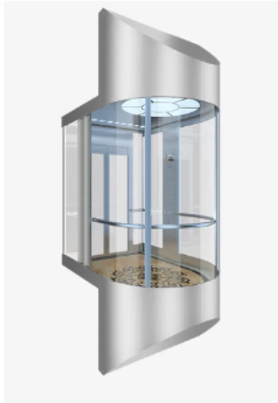 Modern high-rise elevator with advanced safety features Modern high-rise elevator with advanced safety features