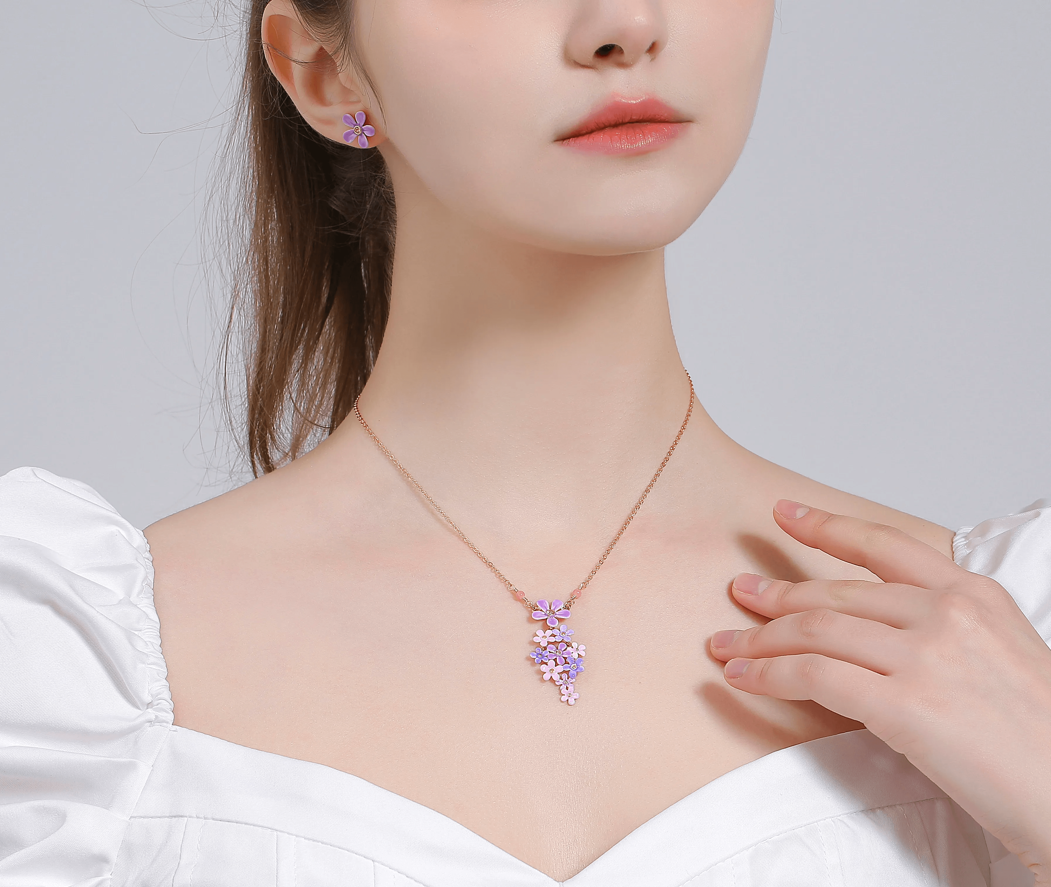 Beautiful berry necklace showcasing vibrant colors. Beautiful berry necklace showcasing vibrant colors.