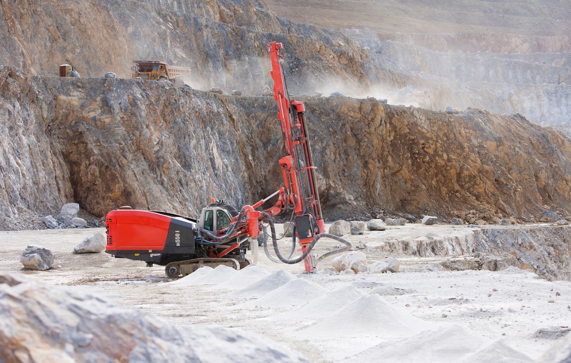 Drill Mining Equipment in Operation Drill Mining Equipment in Operation