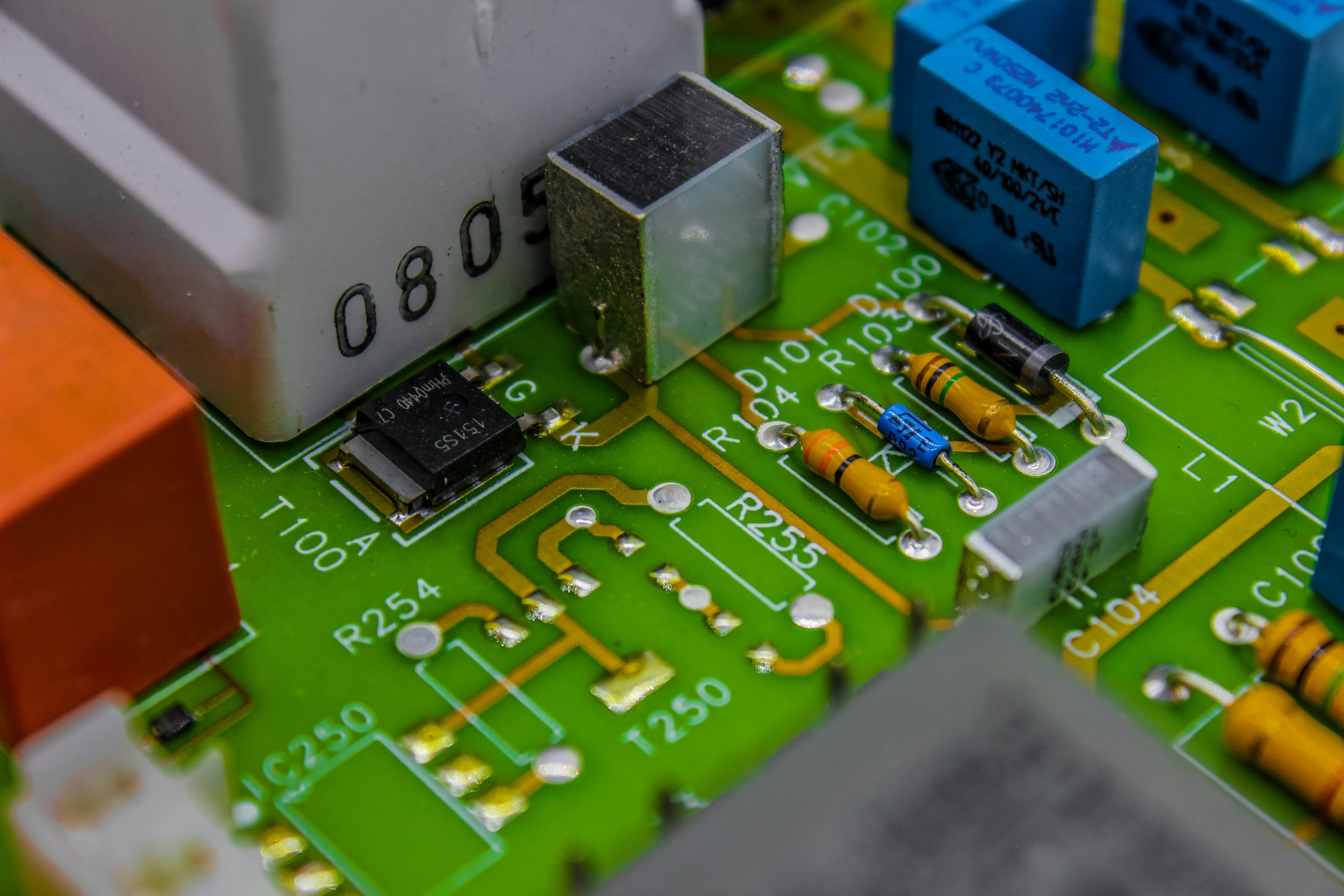 Detailed view of an assembled pcb showcasing intricate component layout. Detailed view of an assembled pcb showcasing intricate component layout.