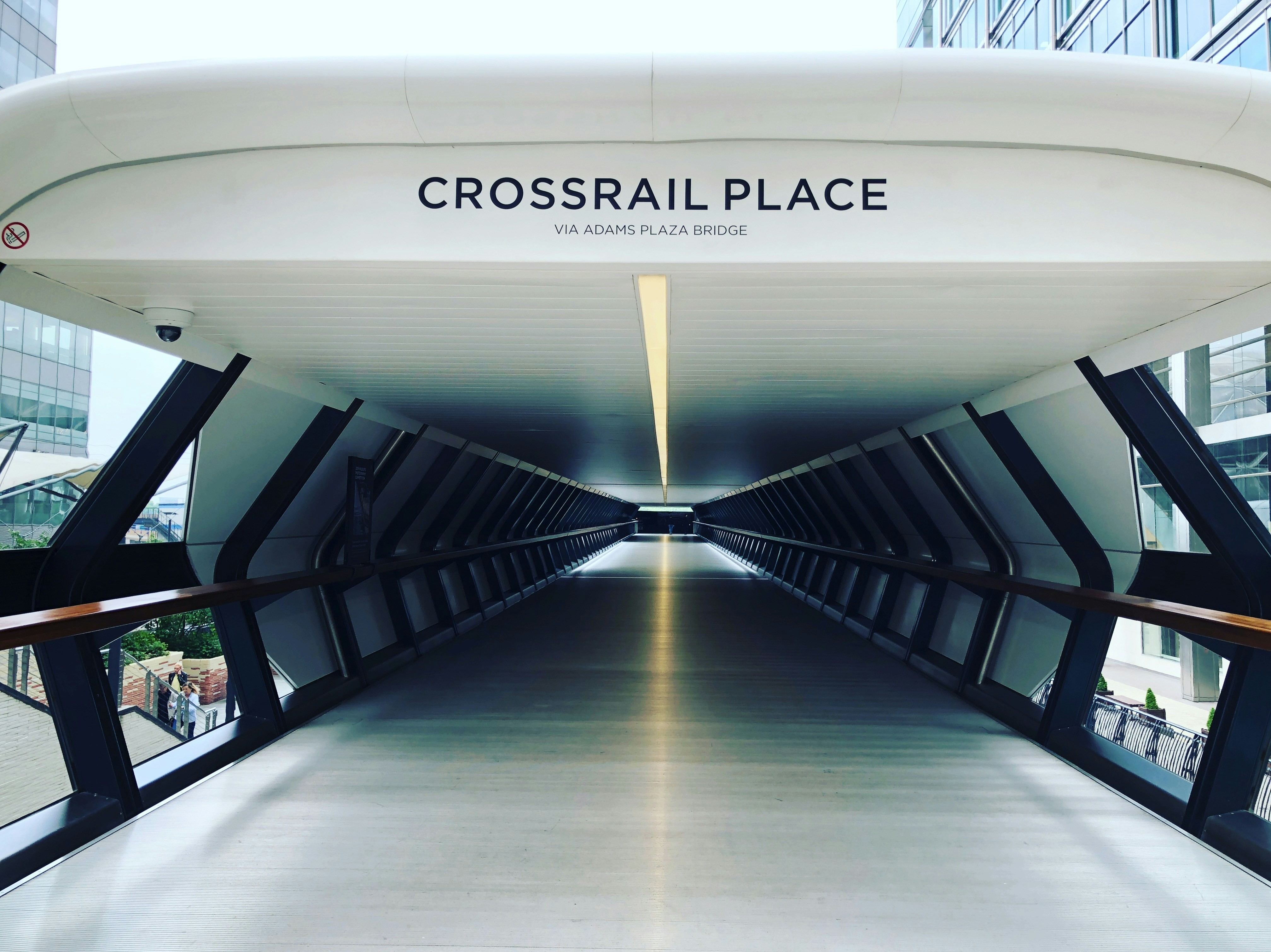 Moving walkway company installation process at urban transit station Moving walkway company installation process at urban transit station