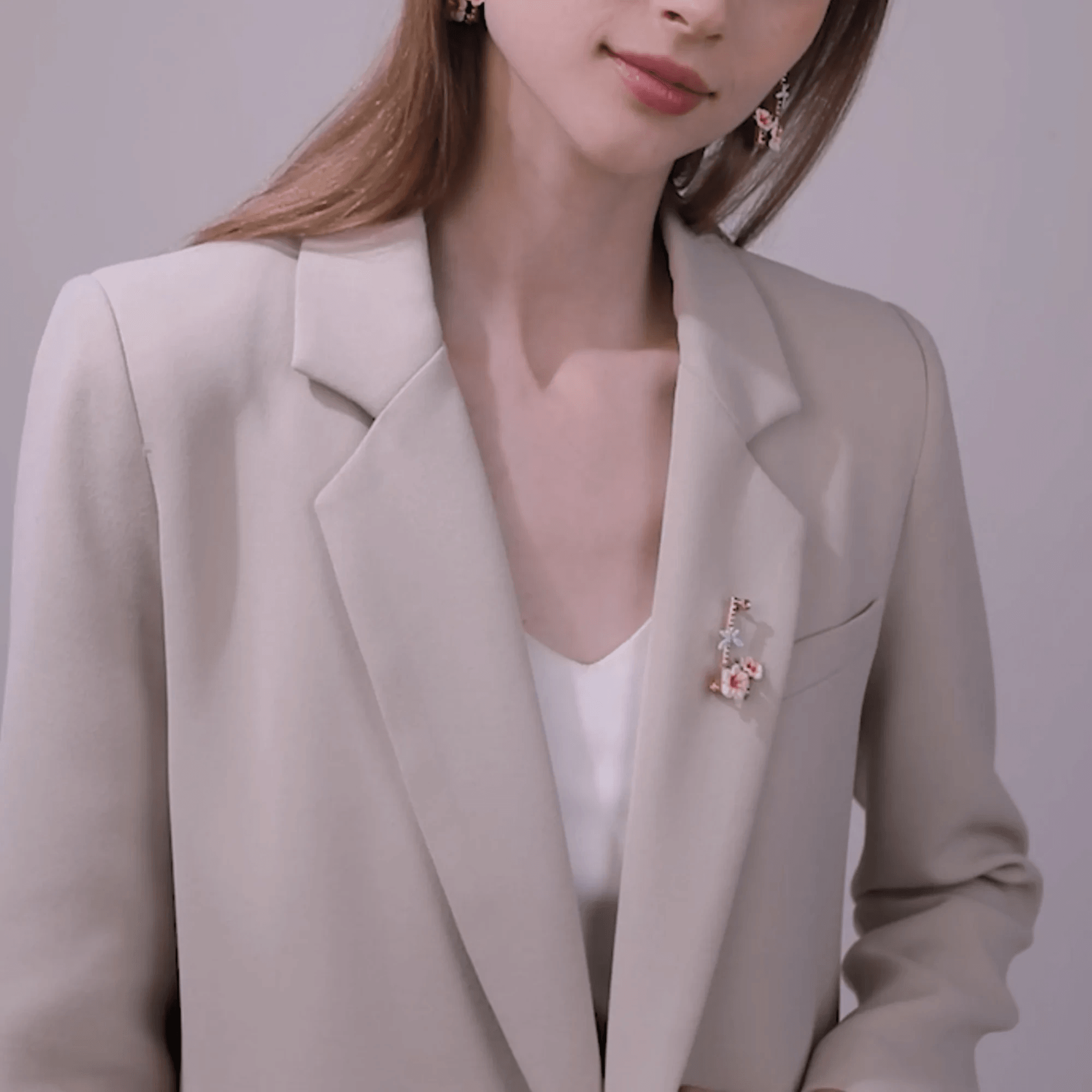 Stylish collection of unique brooch on dress accessories