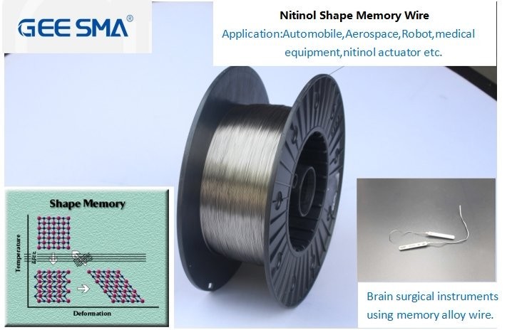 Close-up image showing a nitinol k wire's flexibility Close-up image showing a nitinol k wire's flexibility