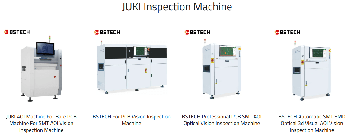 Showcase of pcb optical inspection equipment used in circuit board manufacturing