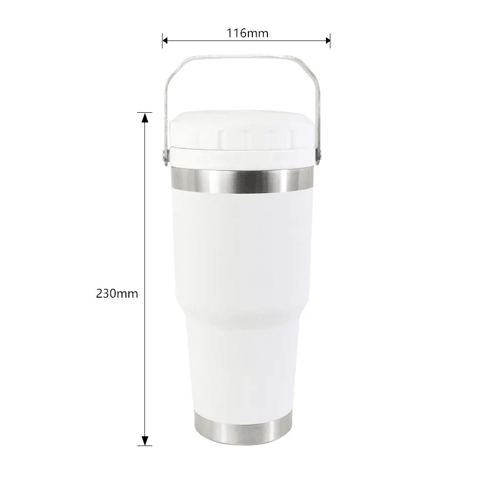 Lightweight insulated stainless steel cup being held by an elderly person Lightweight insulated stainless steel cup being held by an elderly person