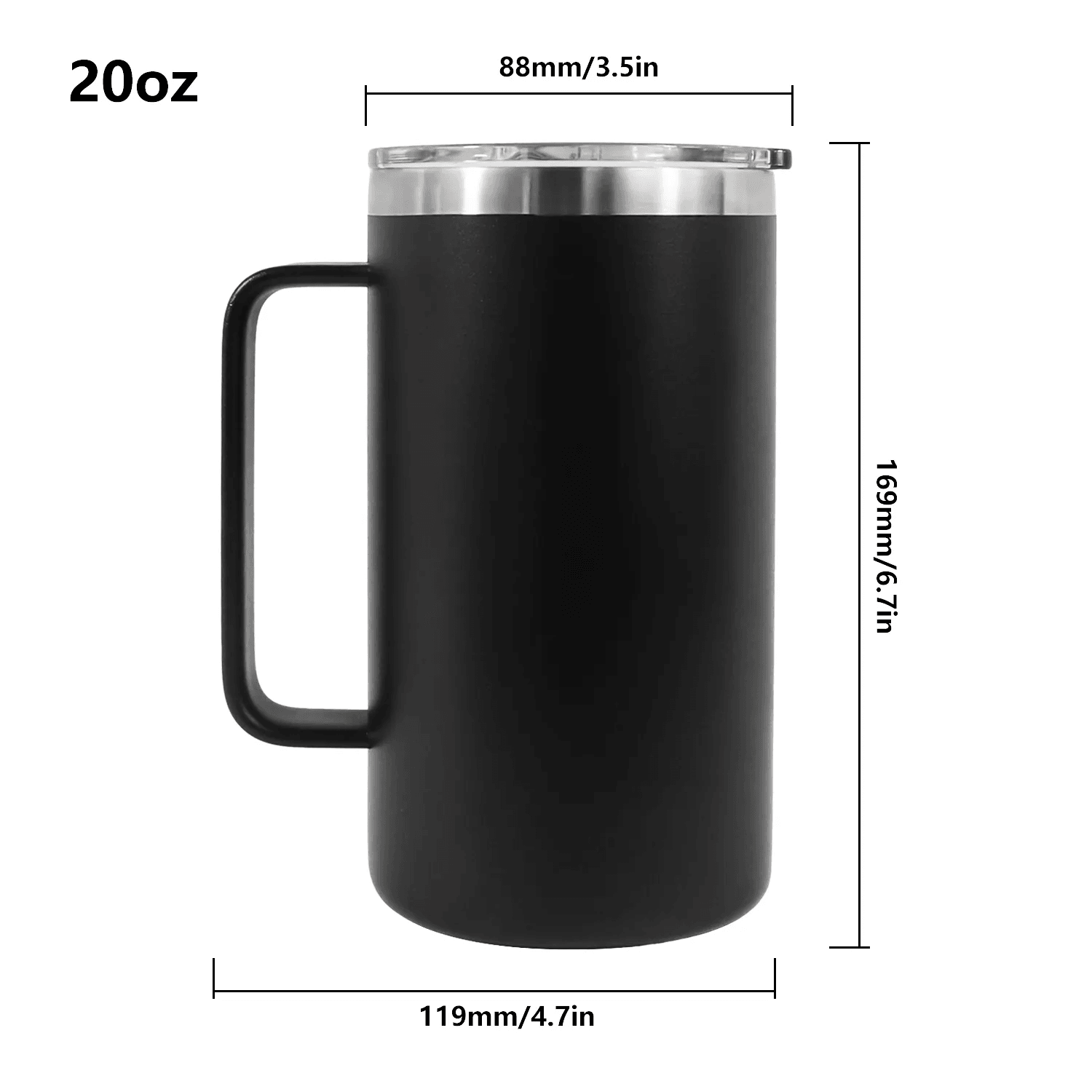 Customize Your Tall Insulated Mugs with Handles Customize Your Tall Insulated Mugs with Handles